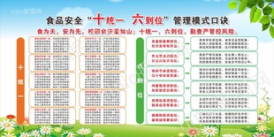 食堂食品安全十统一六到位