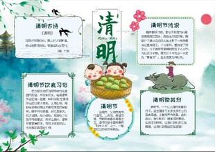  清明节小报 