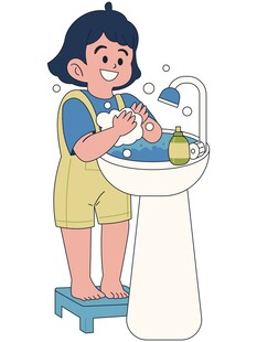 勤洗手插图