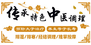 中医按摩背景墙