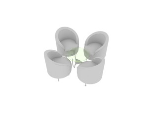 小沙发3d模型