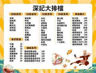 烧烤菜单