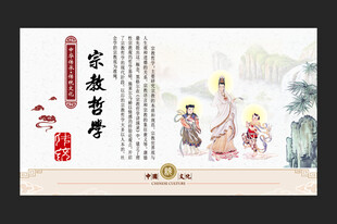 中华传统文化符号菩萨佛教