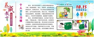 个人卫生习惯展板