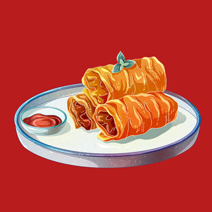 油炸春卷