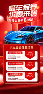 汽车保养海报 