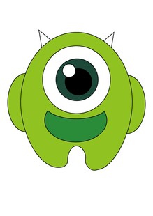 大眼仔  卡通 手绘  