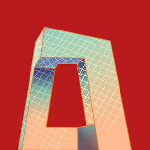 手绘建筑房子