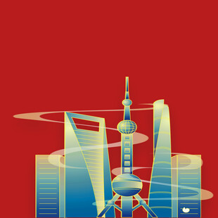 手绘建筑房子