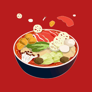 手绘麻辣烫 