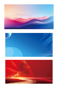 蓝色红色展板背景图片