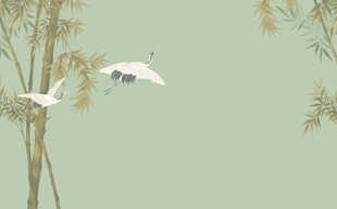 竹鹤图