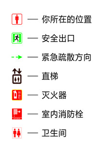 疏散图标识