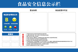 食品安全信息公示栏