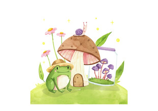 小青蛙插画