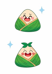 卡通手绘粽子