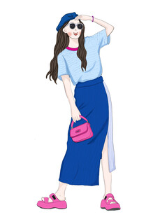插画女孩