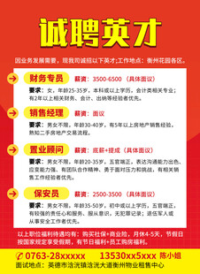 招聘英才海报