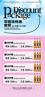 啤酒促销海报