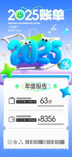 年度账单海报