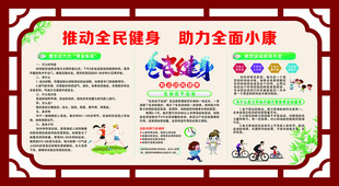 全民健身展板
