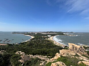 湄洲岛月牙形海岸线