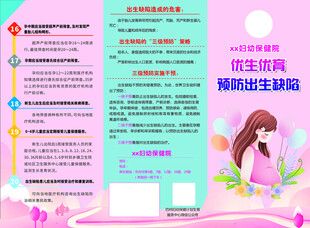 优生优育 预防出生缺陷折页