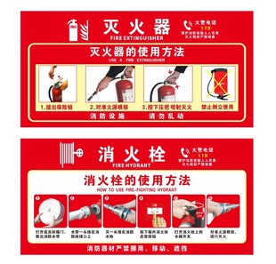 消火栓灭火器使用方法