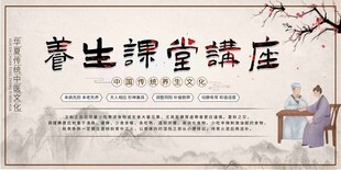 中医养生课堂讲座宣传栏
