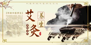 中医艾灸养生宣传栏