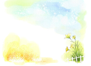 春天手绘插画元素
