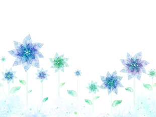 卡通手绘花卉插画元素