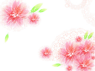 卡通手绘花卉插画元素