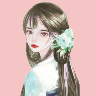 手绘古风美女