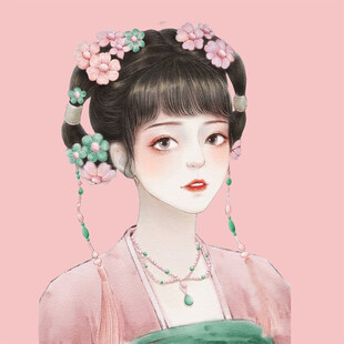 手绘古风美女