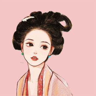手绘古风美女