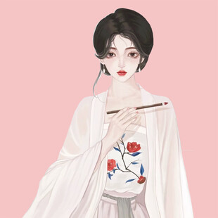 手绘古风美女