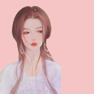 手绘古风美女