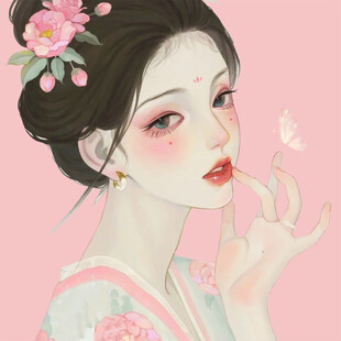 手绘古风美女