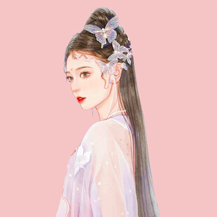 手绘古风美女