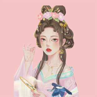 手绘古风美女