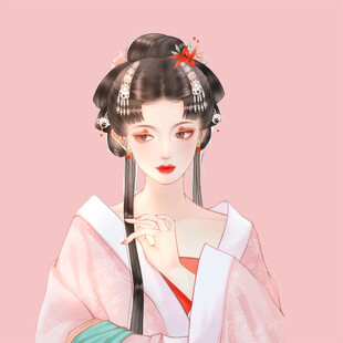 手绘古风美女
