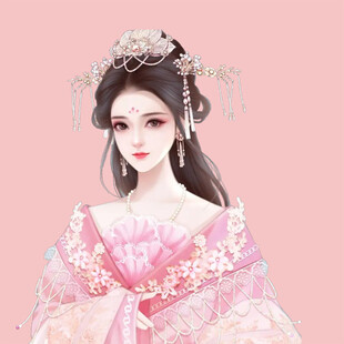 手绘古风美女