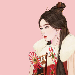 手绘古风美女
