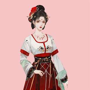 手绘古风美女