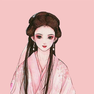 手绘古风美女