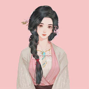 手绘古风美女
