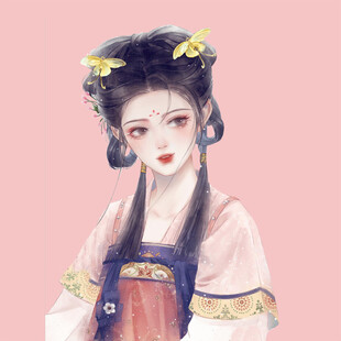 手绘古风美女
