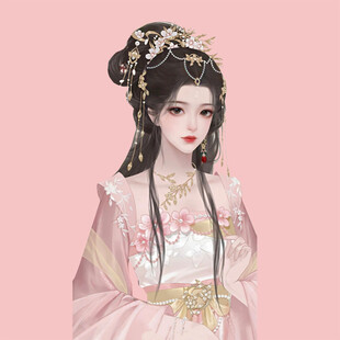 手绘古风美女