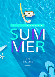 夏日游泳海报